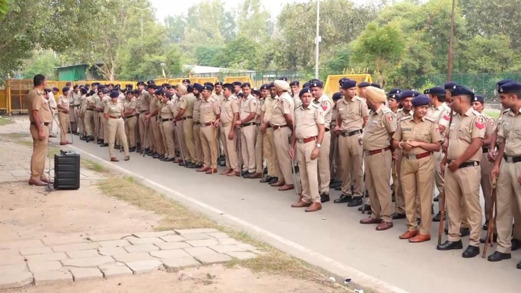 Chandigarh Police personnel, including the Rapid Action Force (RAF), have been deputed along