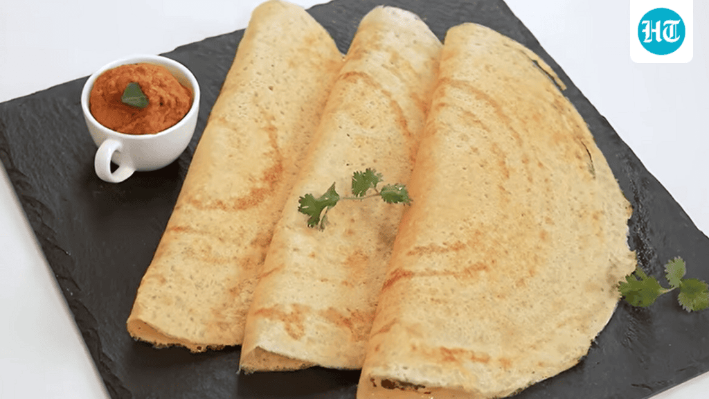 Describing the dish, the chef wrote in the caption, “Masoor dal dosa is one of those recipes that makes