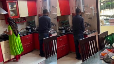 A video showing a house help’s husband accompanying her to work when she was unwell has caught