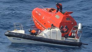 “Subsequently, ICGS Varad recovered an emergency beacon from the area, which, on verification, was