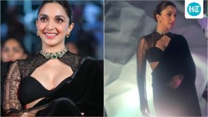 a classic black saree can be elevated with statement jewellery, a structured blouse and minimal yet