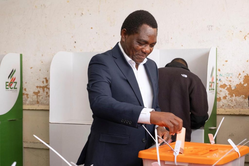 Zambia President Hakainde Hichilema has been re-elected for a second five-year term, the Electoral