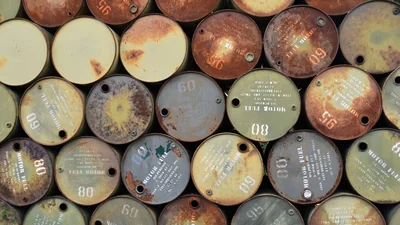 Oil prices fell about 3% on Tuesday as the US shifted its focus from military strikes to economic