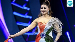 Urvashi Rautela grabbed attention with her outfit at the Miss Universe India 2026 event that was held