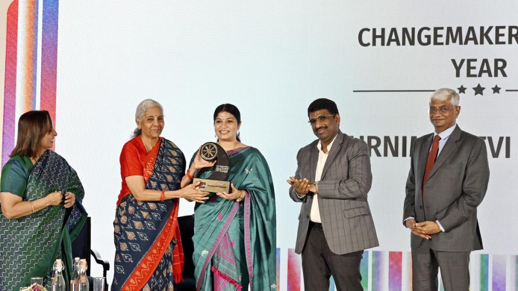 Receiving the award, Purnima Devi said, “When women rise, magic: A practical reader guide