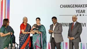 Receiving the award, Purnima Devi said, “When women rise, magic: A practical reader guide