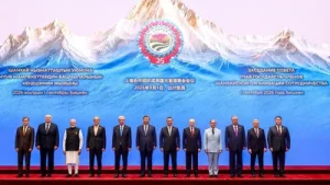 “Prime Minister Muhammad Shehbaz Sharif in a group photo with heads: A practical reader guide