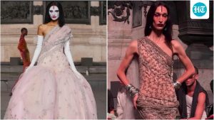 Models appeared with heavily painted white confronts, bold red lips: A practical reader guide