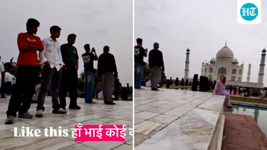 Following foreign tourists around the Taj Mahal , staring at them: A practical reader guide