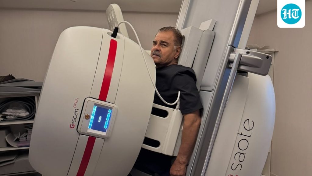 As per Sharat Saxena's Instagram post, he was getting a standing MRI: A practical reader guide