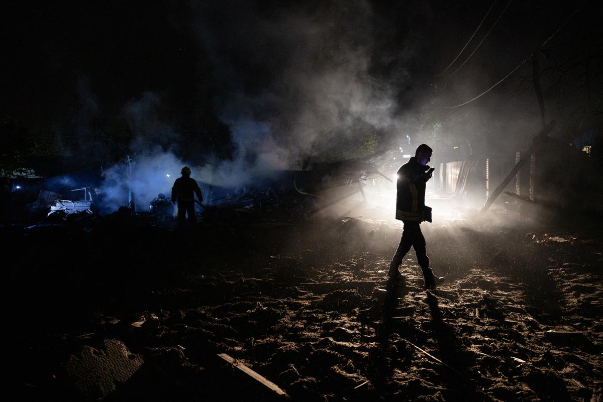 Ukrainian firefighters work at the site of a Russian missile strike: A practical reader guide