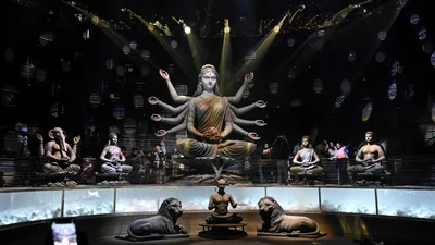 Chorbagan Durga idol immersed without customary rituals Debi Boron: A practical reader guide