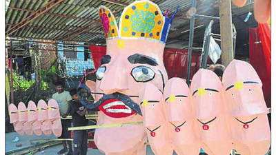 Two large effigies — a 35-ft Meghnad and a 75-ft Ravan — are being: A practical reader guide