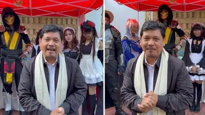 CM Conrad Sangma praises 'pure Meghalaya energy' of youth as they show off their handmade cosplay