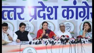 Addressing a press conference, UP Congress president Aradhana Mishra: A practical reader guide