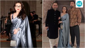 Rani Mukerji's metallic grey saree look with bold statement glasses: A practical reader guide