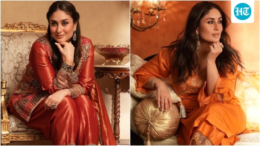 Kareena Kapoor's vibrant orange satin-silk suit set features a kurta: A practical reader guide