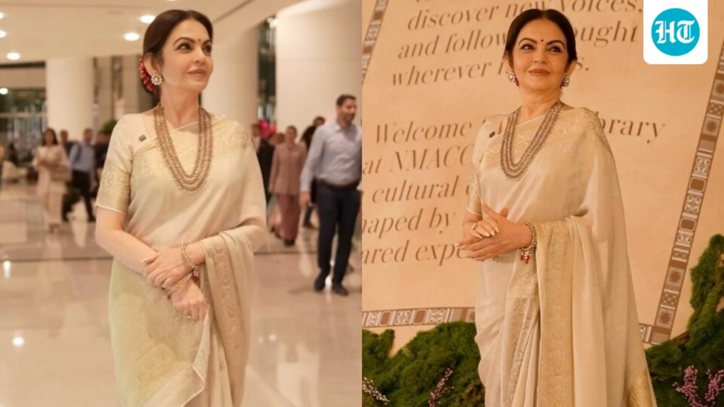 Nita Ambani's silk saree and diamond jewels steal the show in new: A practical reader guide