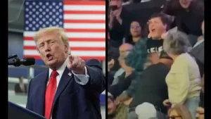 US President Donald Trump mocked a female heckler over her weight: A practical reader guide